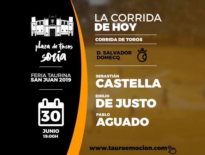 CORRIDA DE HOY SORIA 30 DE JUNIO
