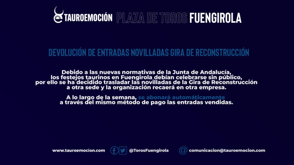 DEVOLUCION ENTRADAS FUENGIROLA