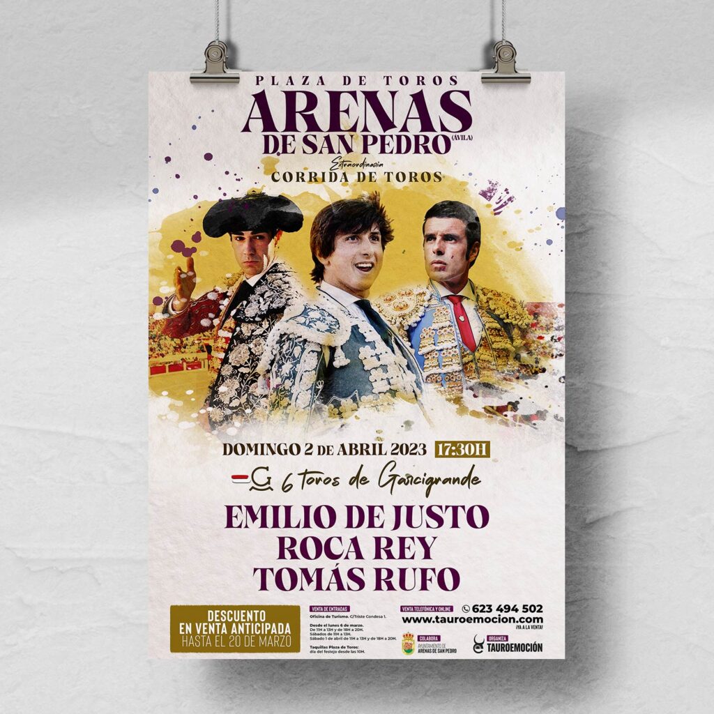 toros en arenas de san pedro abril 2023