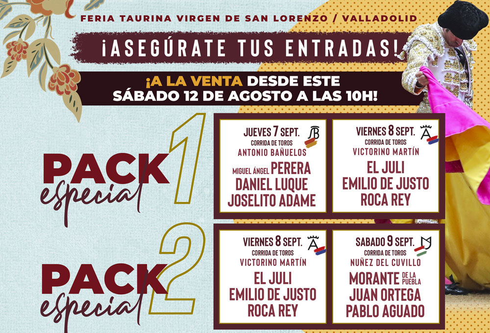 packs feria taurina virgen de san lorenzo 2023