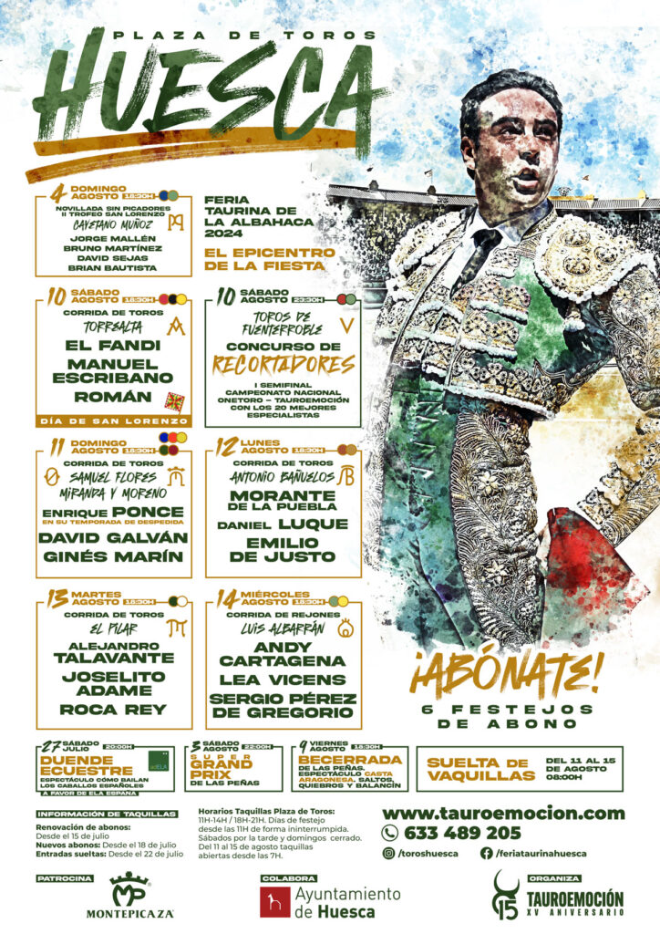 TAUROEMOCION PRESENTA UNA MUY ATRACTIVA FERIA DE HUESCA