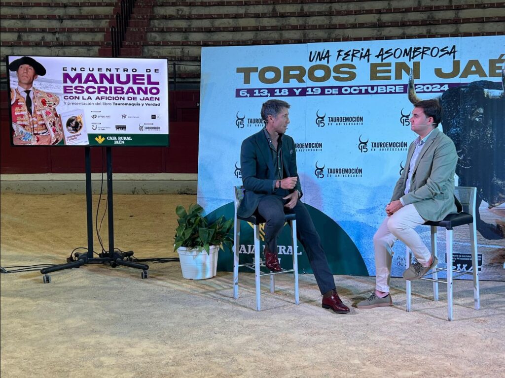 Escribano, multitudinario encuentro con la afición de Jaén