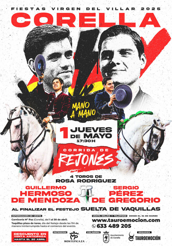 Corrida de rejones en Corella por sus fiestas del Villar