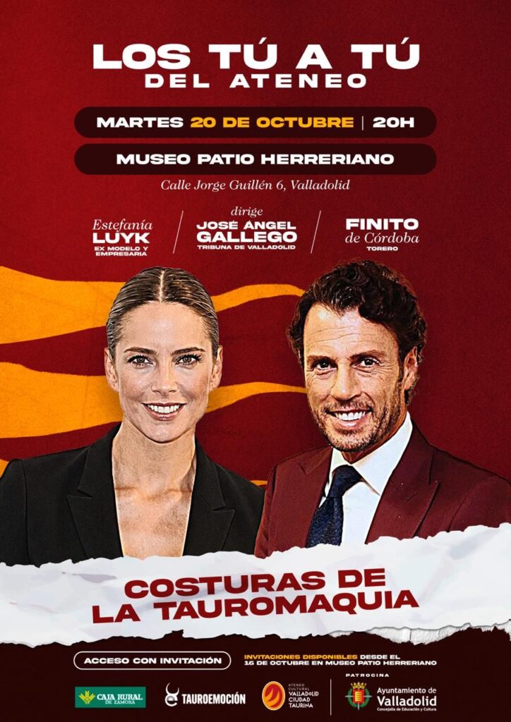 Finito de Córdoba y Estefanía Luyk en el Ateneo Cultural Valladolid Ciudad Taurina