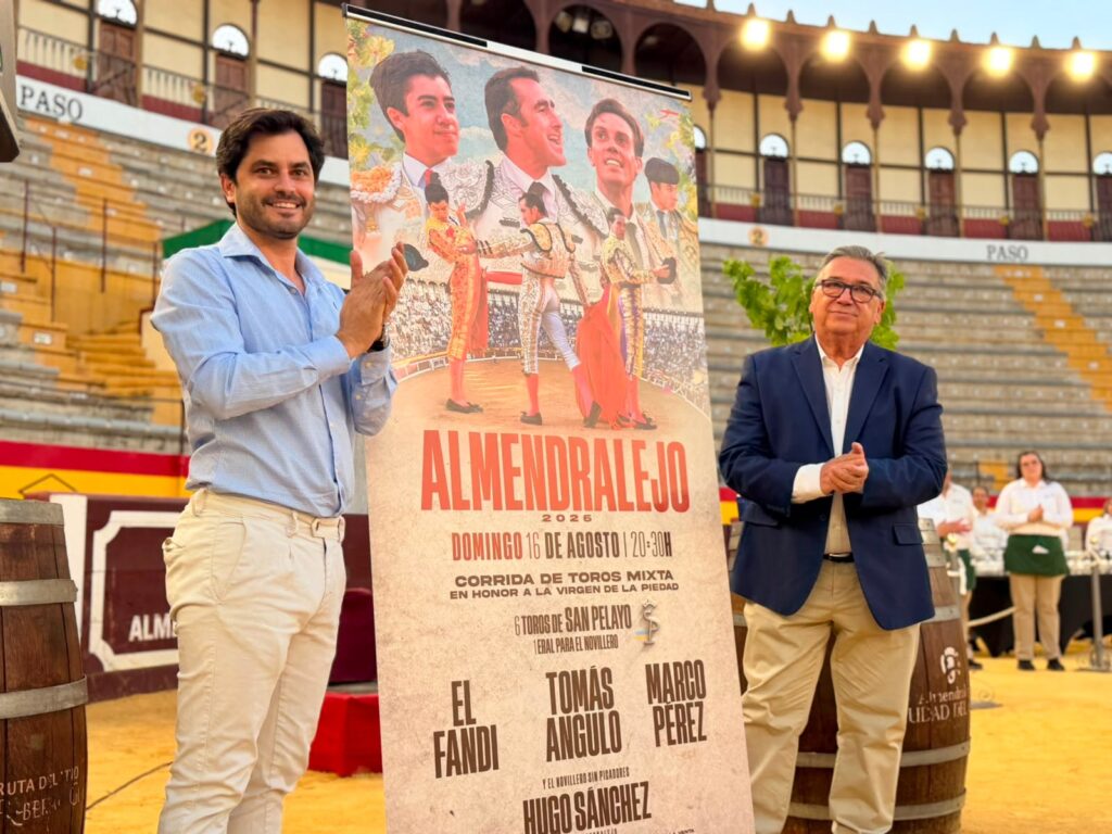 Presentación de la corrida de la Virgen de la Piedad 2026 en Almendralejo